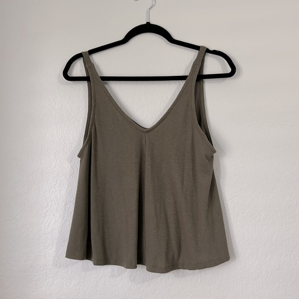 Free People NWOT XS Muted Olive Green Tank